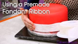 How to Use a Fondant Ribbon  Cake Tutorials [upl. by Meldoh]