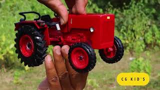 Unboxing 4WD Mahindra Farming Tractors  Mahindra 585 DI XP Plus  High Power Tractor  kid Toy [upl. by Eduino]