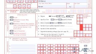 Form NJ 1040 Income Tax Resident Return [upl. by Lontson]