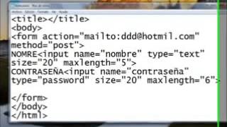 FORMULARIO HTML CREAR UNA PAGINA WEB CON EL BLOC DE NOTAS [upl. by Easlehc]