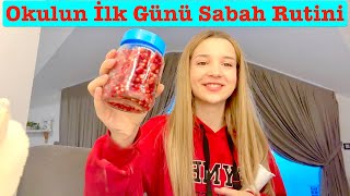 Okulun İlk Günü Sabah Rutini Vlog Ecrin Su Çoban [upl. by Neelcaj]