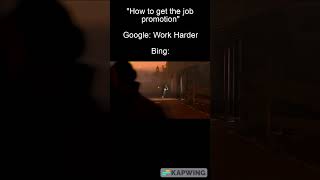 Google vs Bing meme memes funny [upl. by Enitnemelc780]