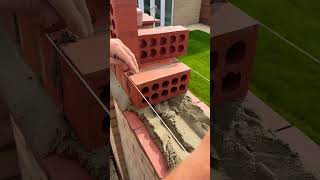 Bricklaying  brick on edge construction foryou asmrvideo youtubeshorts [upl. by Bills338]