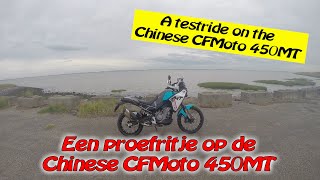 Proefrit met de Chinese CFMoto450MT [upl. by Tenneb]