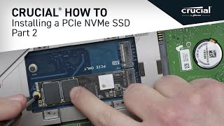 Part 2 of 4  Installing a Crucial® M2 PCIe NVMe SSD Install [upl. by Johannessen]