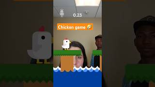 Chicken game gone wrong 🤣 Introducing Tiktok challenge to friends shorts [upl. by Brozak]