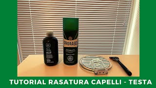 RASATURA CAPELLI TESTA CON LAMETTA  Tutorial Rasatura testa ITA [upl. by Odele]