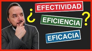 Conoce las DIFERENCIAS entre Eficiencia Eficacia y Efectividad 🧐 [upl. by Anisor]