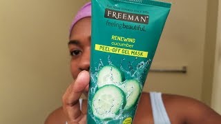 Freeman Renewing Cucumber Peel Off Gel Mask [upl. by Em]