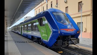 Trenitalia  HTR412049 in partenza da Sassari [upl. by Ahsirahc]