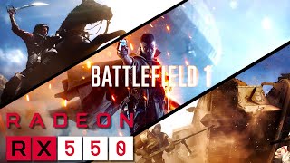 Battlefield 1  i5 3470  RX 550  8 RAM [upl. by Enomaj]