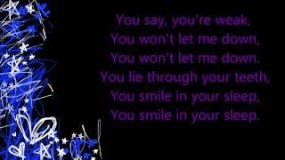 Smile in Your SleepSilverstein lyrics [upl. by Anirual]