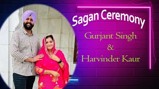 SAGAN CEREMONY  GURJANT amp HARVINDER  GURMEET PHOTO STUDIO KASHIPUR 9837930082 [upl. by Einor]