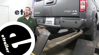 etrailercom Trailer Hitch Installation  2019 Nissan Frontier [upl. by Bari]