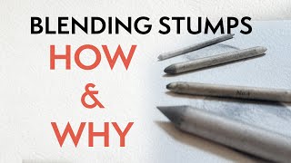 How and Why I use blending stumps for great drawings [upl. by Ahders115]