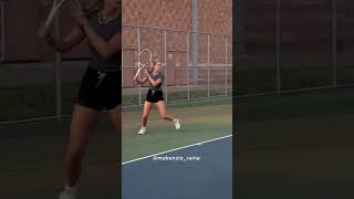 테니스여신 메켄지레인 워밍업 shorts tennis [upl. by Nedrud122]