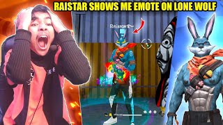 RAISTAR SHOWS ME EMOTE ON LONEWOLF😱 GARENA FREE FIRE [upl. by Ytsirc235]