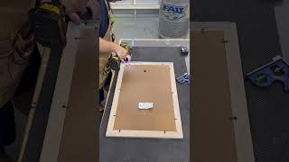 Easy Way to hang pictures woodworking pictureframing hanging [upl. by Lamb161]