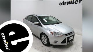 etrailer  WeatherTech Side Window Air Deflectors Installation  2012 Ford Focus [upl. by Alvan576]