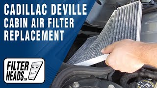 How to Replace Cabin Air Filter 2005 Cadillac DeVille [upl. by Anila]