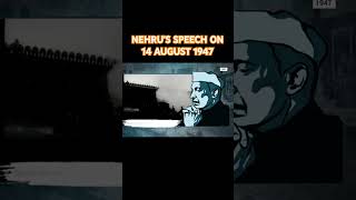 Jawaharlal Nehru original speech on 14 August 1947🇮🇳🔥freedomfighternehru indianprimeminister1947 [upl. by Karia]