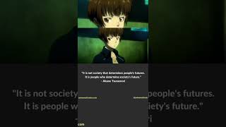 Tsunemori Akane quotes youtubeshorts anime psychopass [upl. by Mosier]