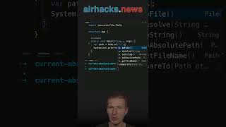 How To Get The Working Directory as Absolute Path java shorts coding airhacks [upl. by Felicdad]