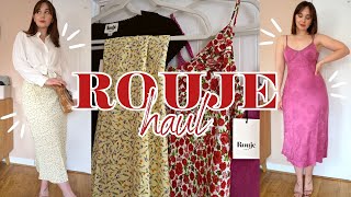 ROUJE HAUL  Trying on pieces from their SpringSummer 23 collection  Size 12 [upl. by Deaner446]