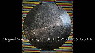 Original Singing Gong  40quot 100cm Wind 2338 G1 50Hz [upl. by Buhler]