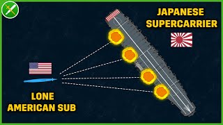 1 US Sub Sinks a Japanese Supercarrier  Sinking of Shinano Documentary [upl. by Nairadal409]