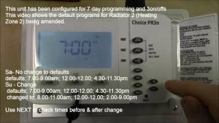 Sangamo Choice PR3n  Programming example [upl. by Horbal]