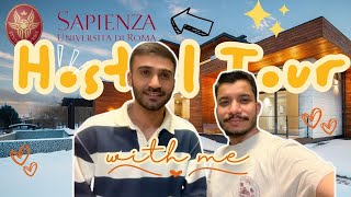 Hostel Tour Of University Of Sapienza Rome Italy Complete Tour [upl. by Nema]