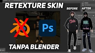 TUTORIAL RETEXTURE SKIN GTA SAMP ADOBE PHOTOSHOP TANPA BLENDER [upl. by Odnalro105]