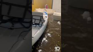 Storm surge inundates home in Bradenton Florida during Hurricane Helene [upl. by Bikales716]