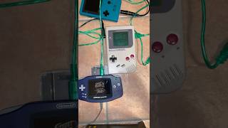 Game Boy Classic  Game Boy Advance  2 players game cable linked [upl. by Nolham288]