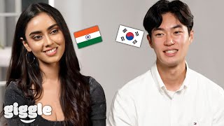 Korean Guy Blind Dates with Beautiful Indian Celebrity For the First Time Ft Sakshma [upl. by Ahsinelg252]