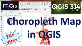 How to Prepare Choropleth Map in QGIS  Choropleth Map in QGIS  Data Representation IT GIS [upl. by Yart150]