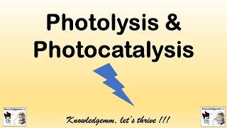 Photocatalysis amp photolysis  Advanced oxidation process  wastewater treatment  Physical treatment [upl. by Audrye140]