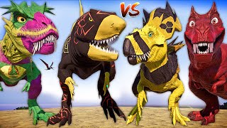 Atrocitus Carnotaurus vs Ultimasaurus amp Ceratosaurus TREX Dinosaurs Fight Jurassic World Evolution [upl. by Leiruh]