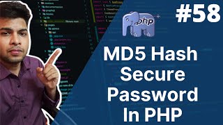 How to encrypt and decrypt password using md5 in php  php tutorial for beginners  58 md5 [upl. by Adnoraj931]