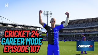 SANDY GETS HIS FIRST EVER HAT TRICK CRICKET 24 CAREER MODE 107 [upl. by Trask]