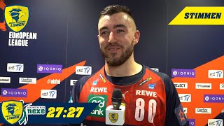 EHF European League Löwen vs Nexe Die Stimmen [upl. by Einwat]