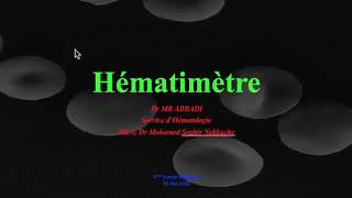 Hématimetrie  Cours dhématologie 4ème année medecine [upl. by Etsyrk]