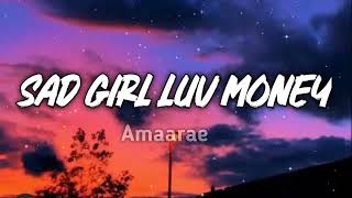 Amaarae  Sad Girl Luv Money LyricsLetra [upl. by Etnomal385]