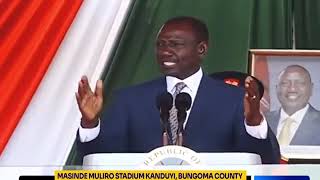 Ruto delivers a powerful speech in Bungoma during the Madaraka Day celebrations [upl. by Lemuel283]