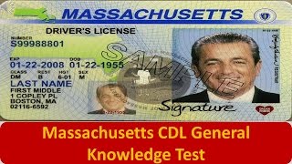 Massachusetts CDL General Knowledge Test [upl. by Margarette]