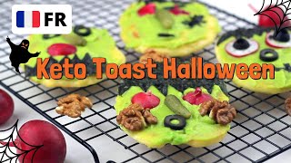 Recette Keto  Toast Halloween En français [upl. by Yrred78]