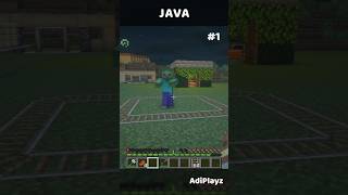 Java Vs Bedrock 🤔🤔 Part 2 minecraft gaming shorts short [upl. by Oironoh944]