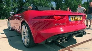 LOUD Revs Jaguar FTYPE V8 S  Jaguar FTYPE V6 S [upl. by Brunn854]