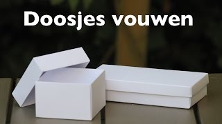 Het vouwen van de kado doosjes [upl. by Innoj953]